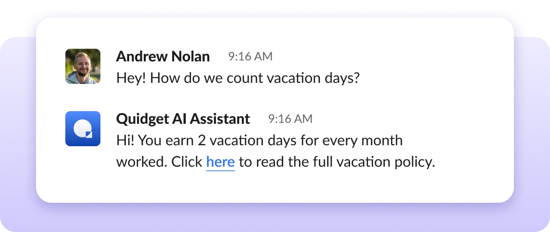 Autopilot for #help & #questions channels Connect it to your Slack Q&A channels → teammates get answers without tagging people.