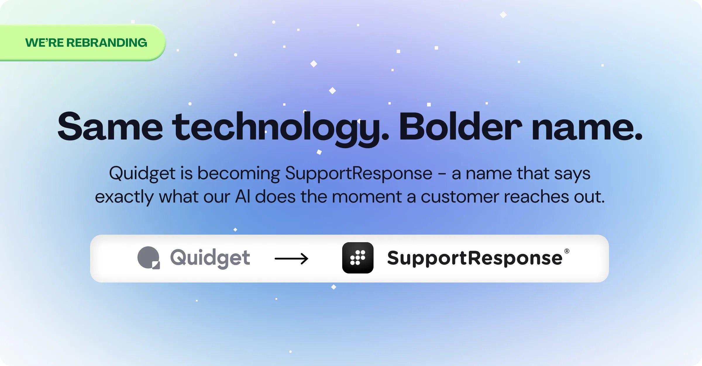 Quidget Becomes SupportResponse